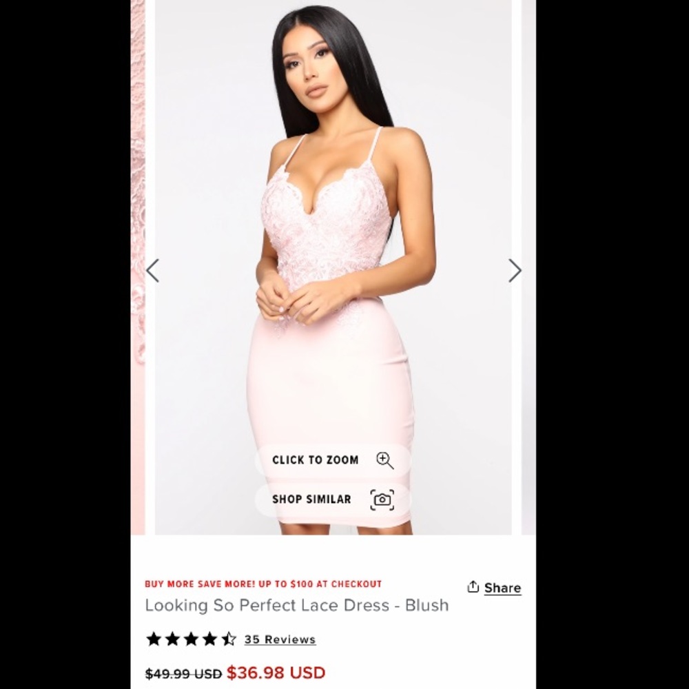 Fashion Nova Looking So Perfect Lace Dress Size XS
